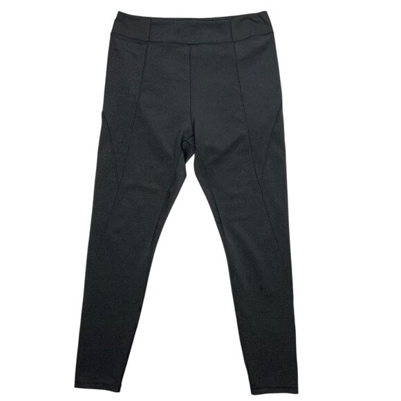 Ivy Park Athletic Legging Pant XL Gray Lined High Rise Pull On Athleisure - Picture 1 of 12